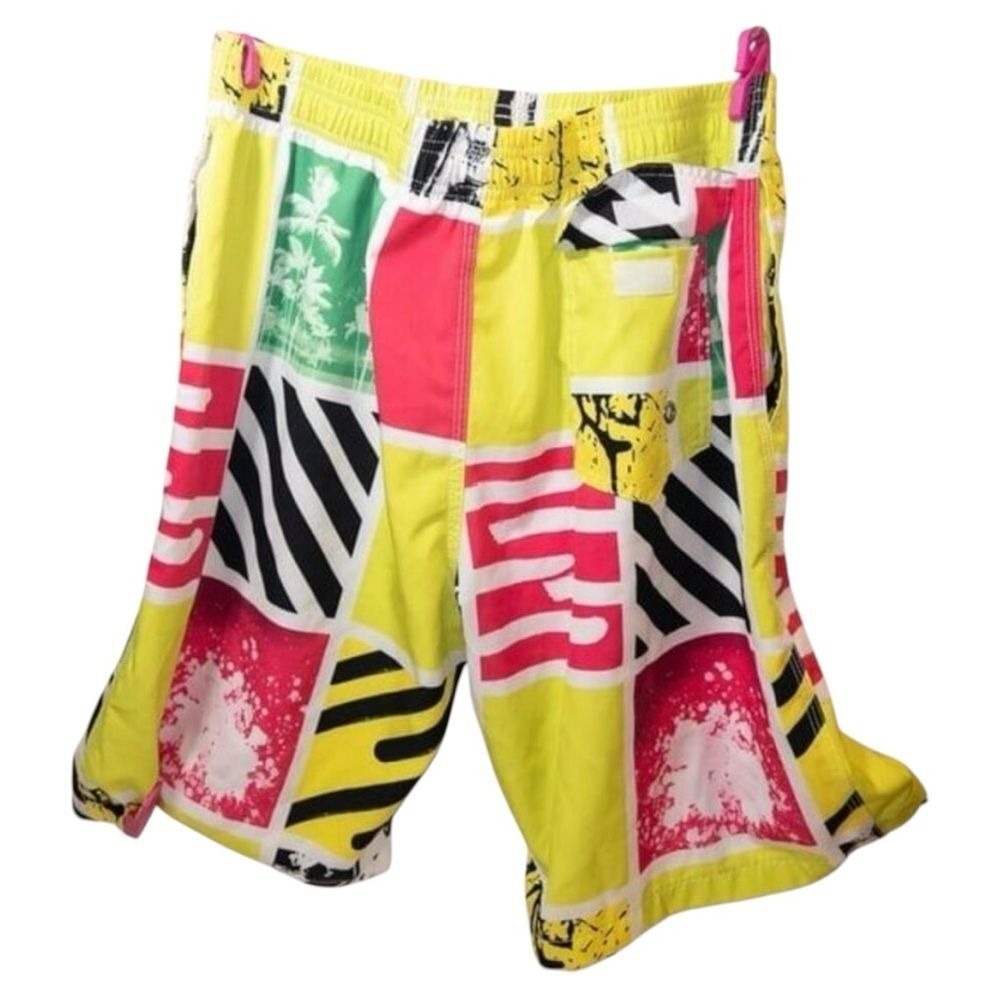Amazon Men's Swim Shorts - Neon, Loud and Fun! Large NWOT - Picture 2 of 6